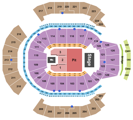 Chase Center Niall Horan Seating Chart